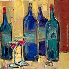 Maya Green Enjoy your wine painting